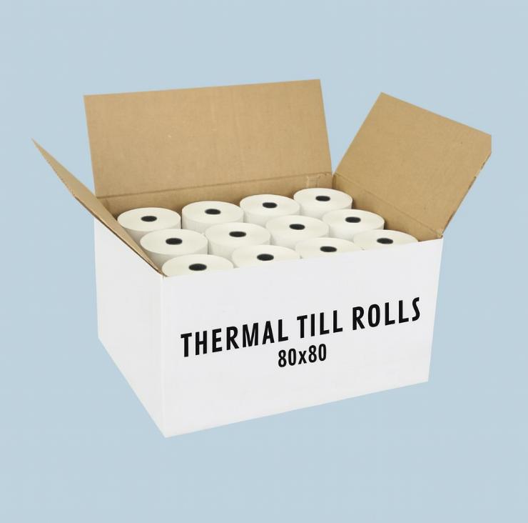 80x80 Thermal Till Rolls 48gsm 80m